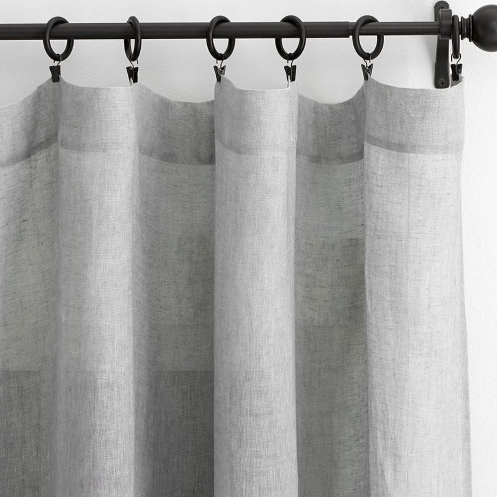 100% Linen Curtains (Retails for $180) Pottery Barn 50 x 84 Brand New